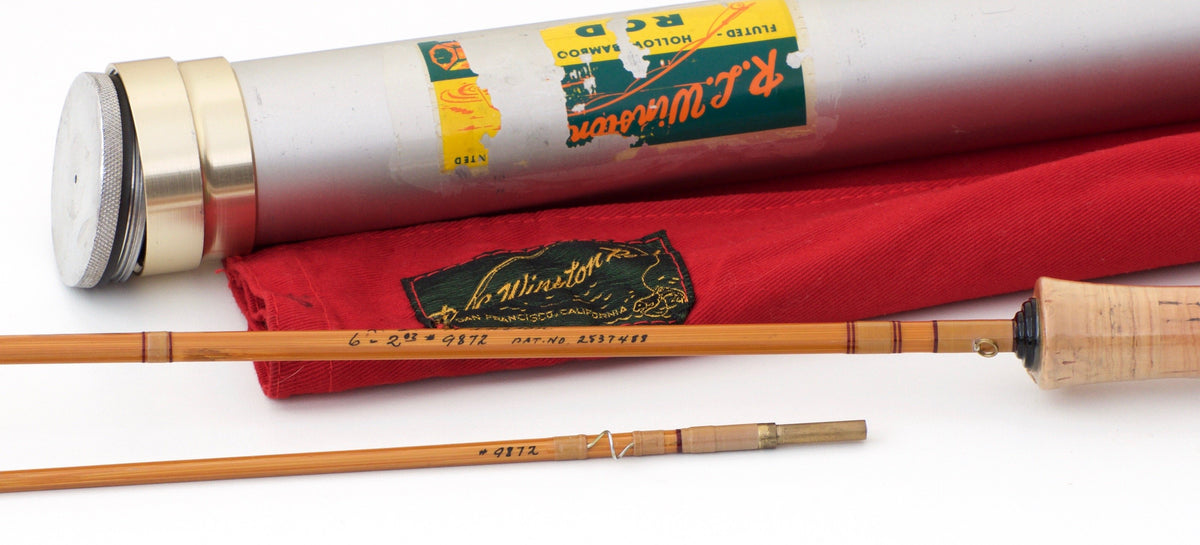 R.L. Winston "Leetle Feller" Bamboo Rod 6' 2/1 - full rod assembled view