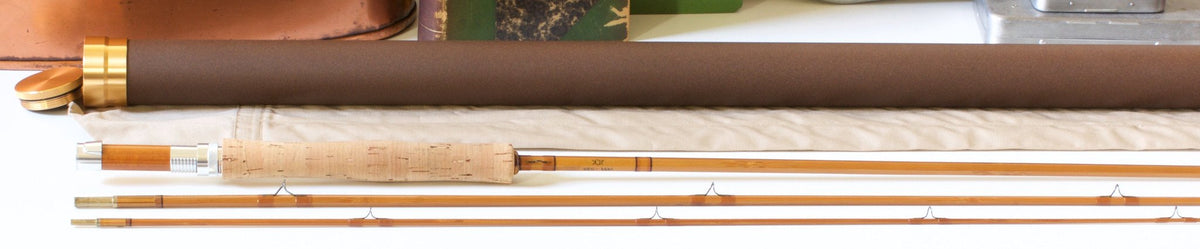 R.L. Winston Prototype Bamboo Rod 8'9" 3/1 #6 - full rod assembled view