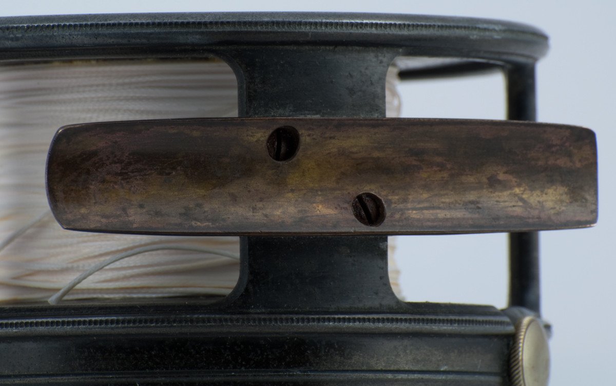 Hardy Perfect 4" Dup MKII check fly reel - white handle