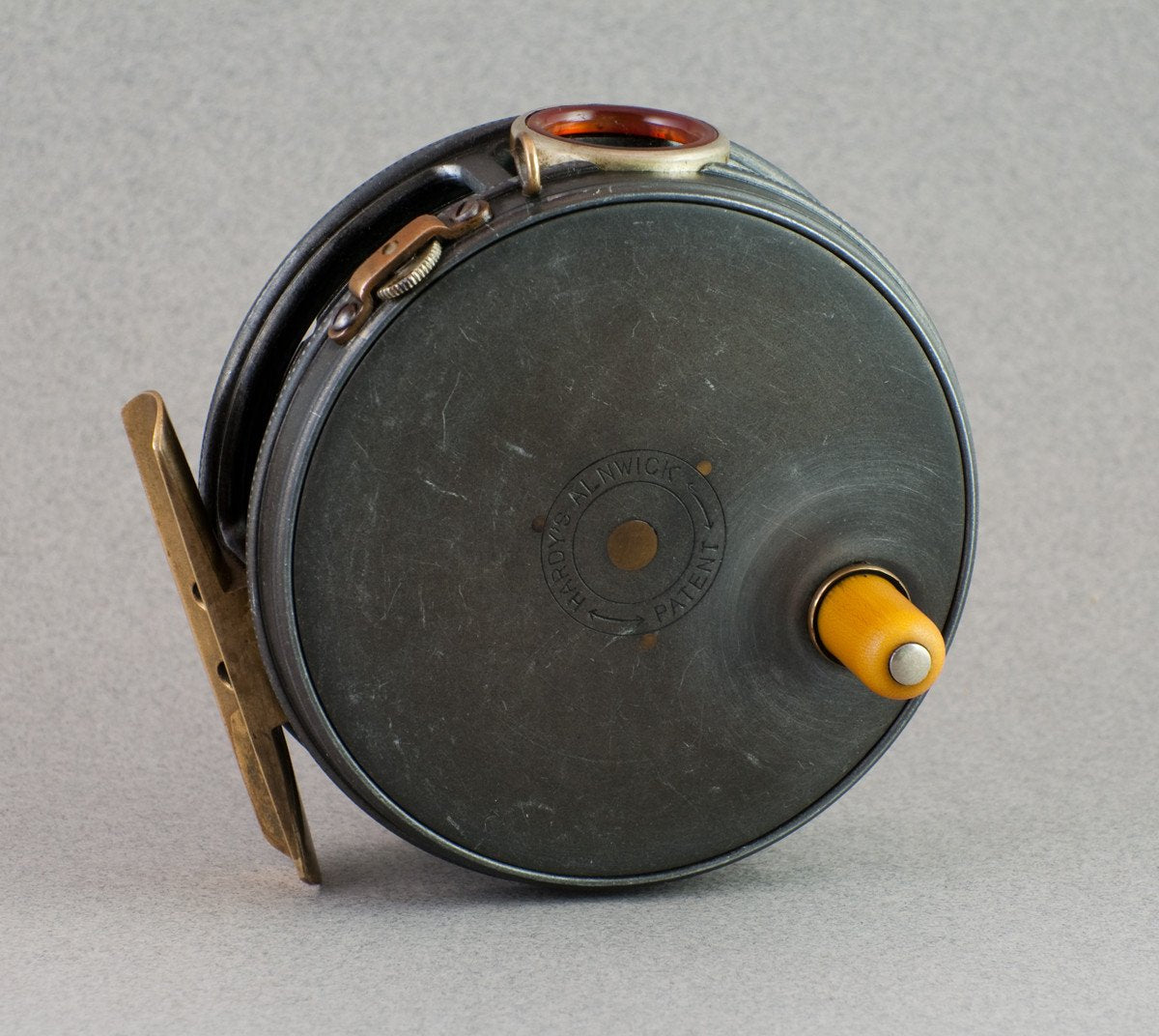 Hardy Perfect 3 3/8" 1912 fly reel - red agate