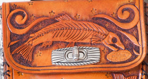 Annie Margarita Leather Reel Case - All Saint's Day