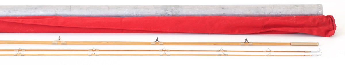 R.L. Winston Bamboo Fly Rod SF-era 8'6" 2/2 #5 - rod sections with guides and wraps