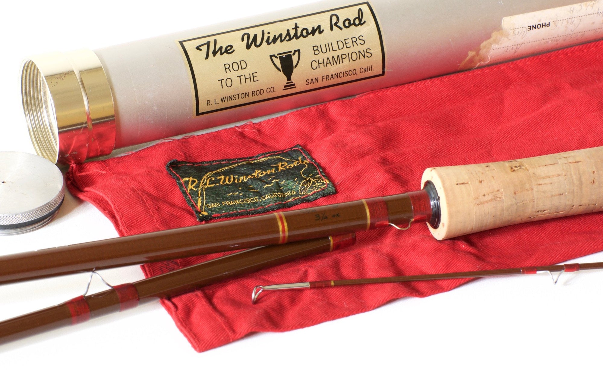 Winston, R.L. -- 8'6 6wt Fiberglass Rod - SF era 