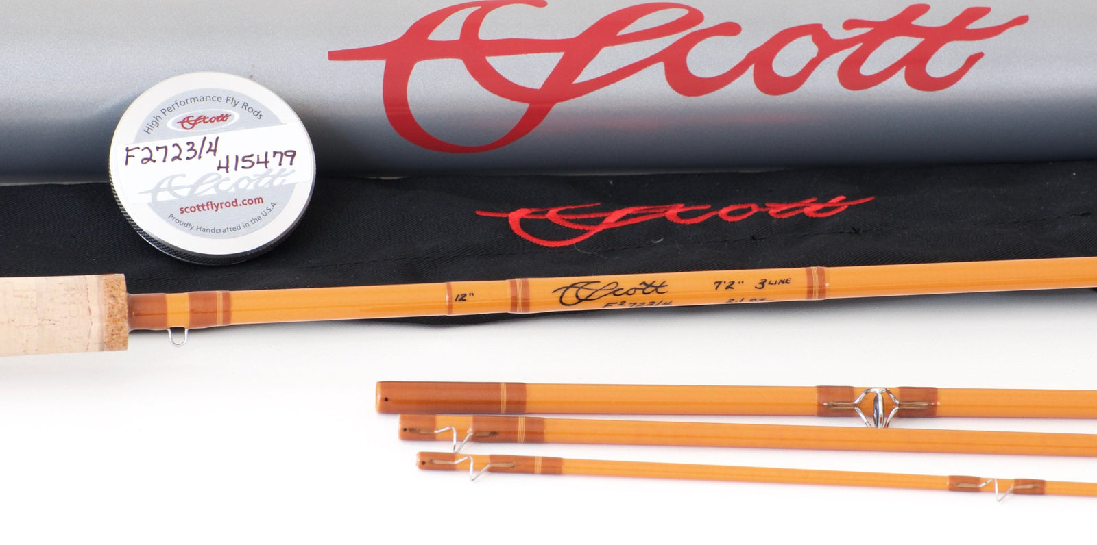 Scott Fiberglass Fly Rod (F2) - 7'2 3wt 4 piece 