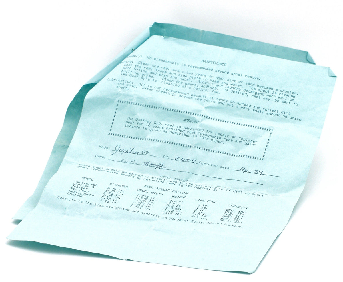 Ted Godfrey Salmon Fly Reel