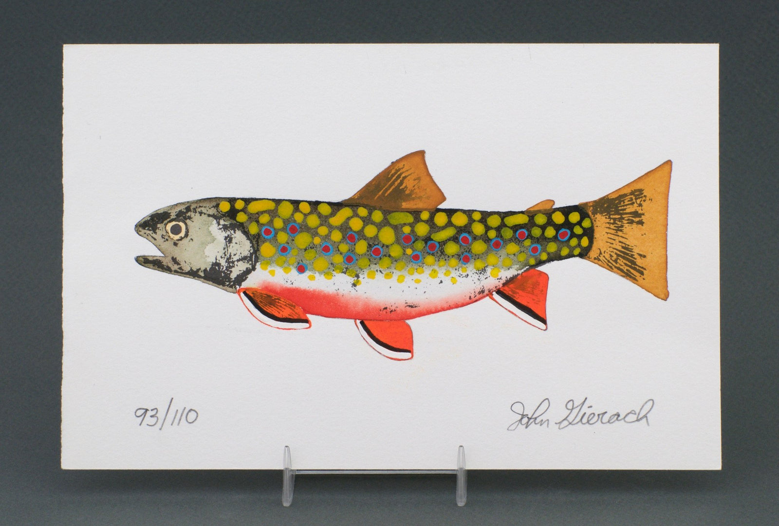 Gierach, John - Limited Edition Brook Trout Print 