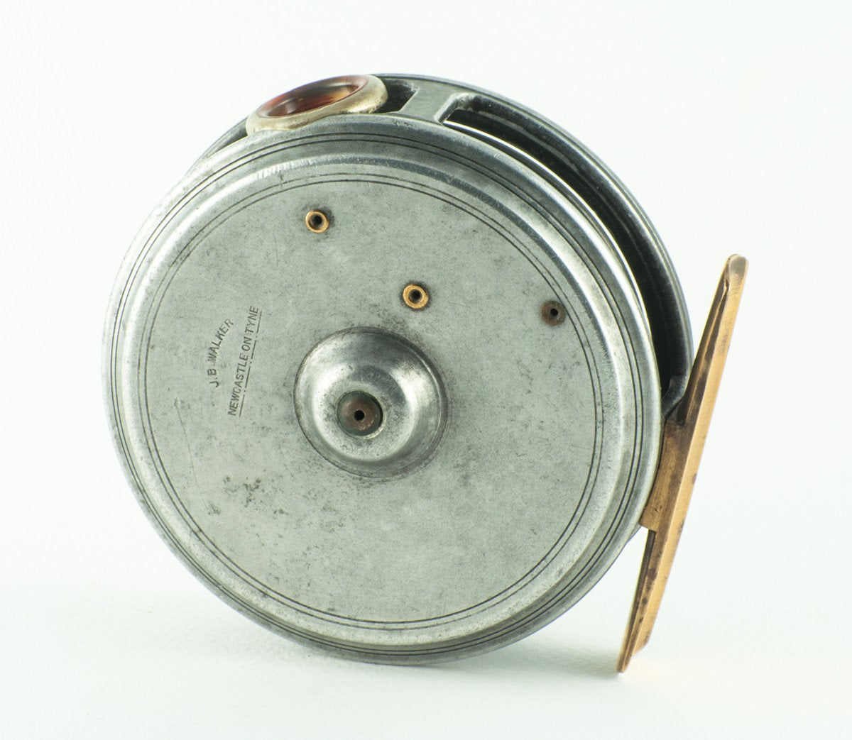 JW Young 3 3/8" Pattern 1 red agate fly reel 
