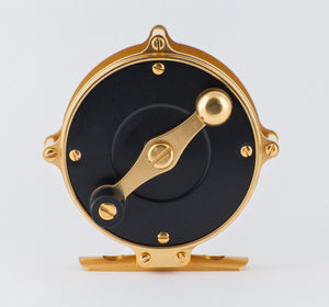 Peerless Model 7M raised pillar fly reel - GOLD finish!