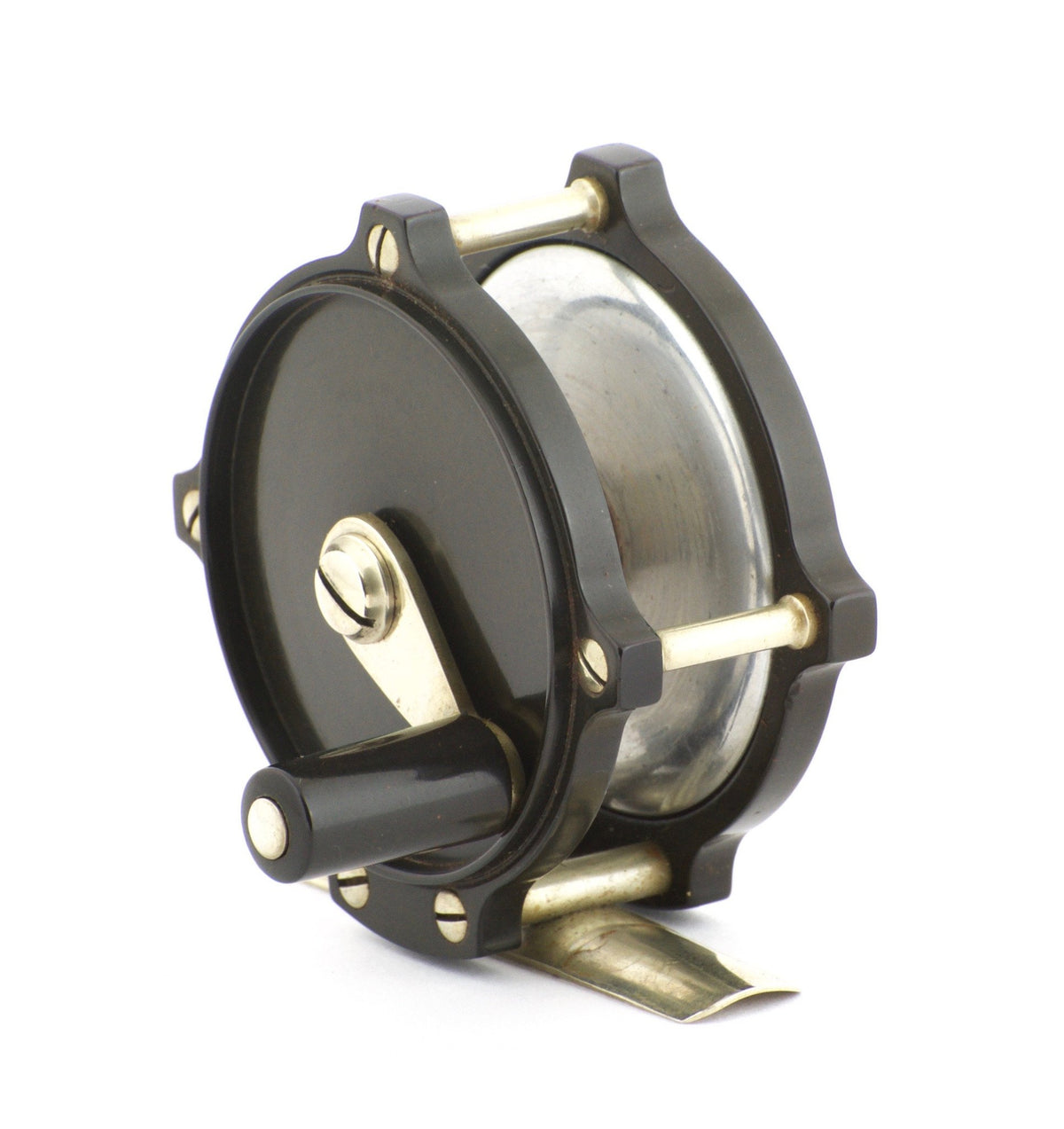 William Mills & Son Original "Fairy" Raised Pillar / Hard Rubber Fly Reel 