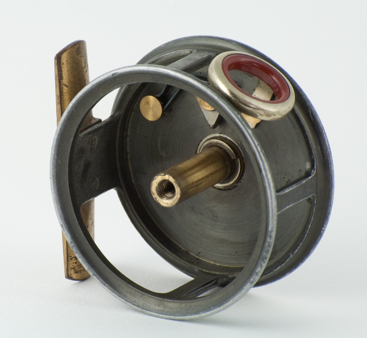 JW Young 2 1/2" Pattern 1 red agate fly reel 