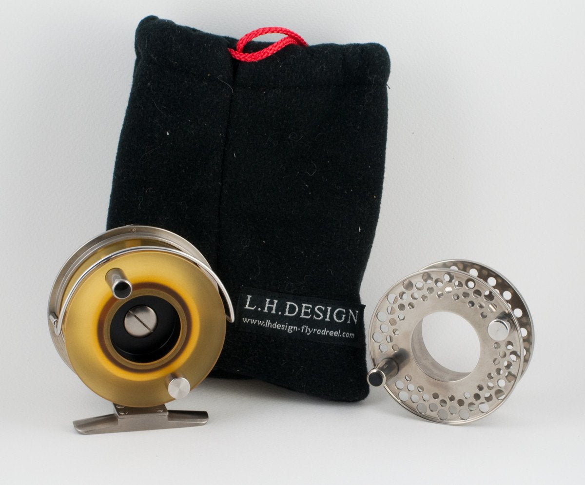 LH Design Sapphire 4/5 fly reel and spare spool