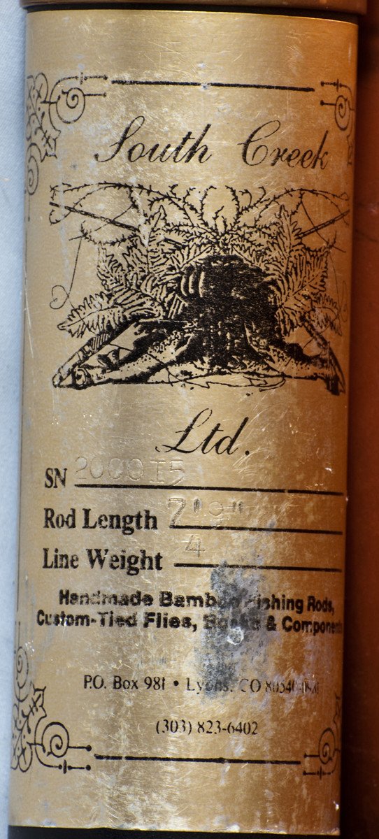 South Creek Ltd Bamboo Rod 7'9 4wt 3/2