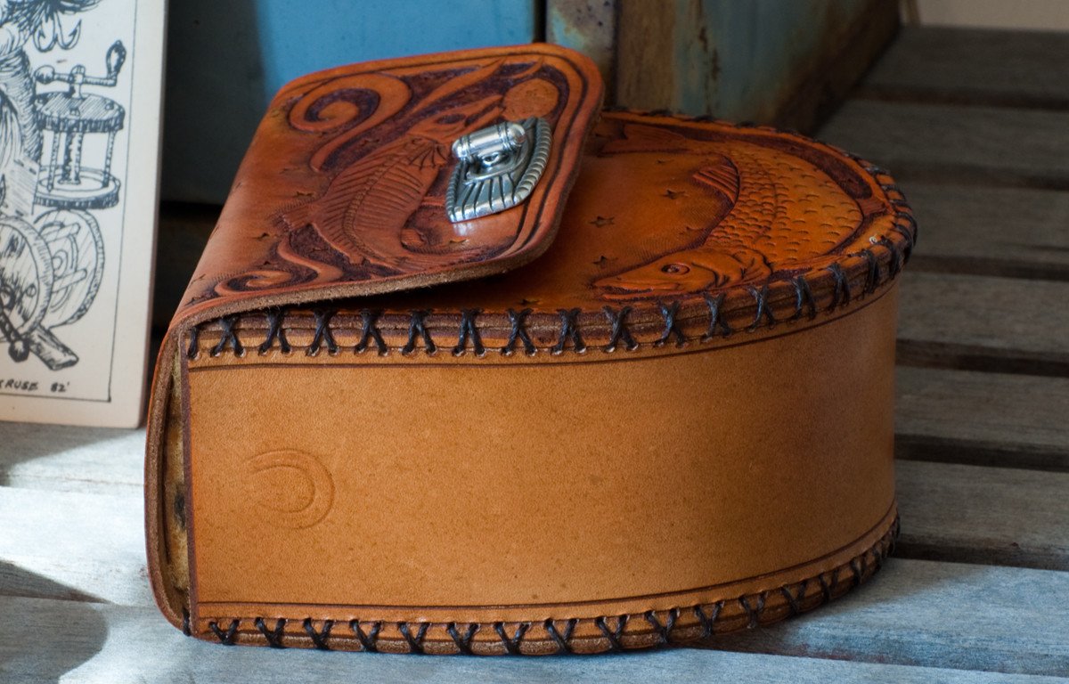 Annie Margarita Leather Reel Case - All Saint's Day 