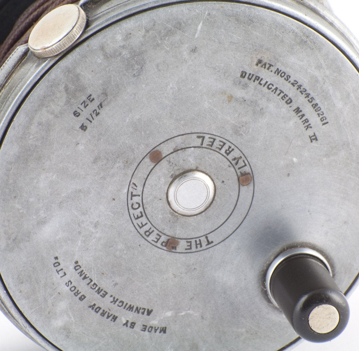 Hardy Perfect 3 1/2" Wide Drum Fly Reel (with Auxiliary Rim Brake)