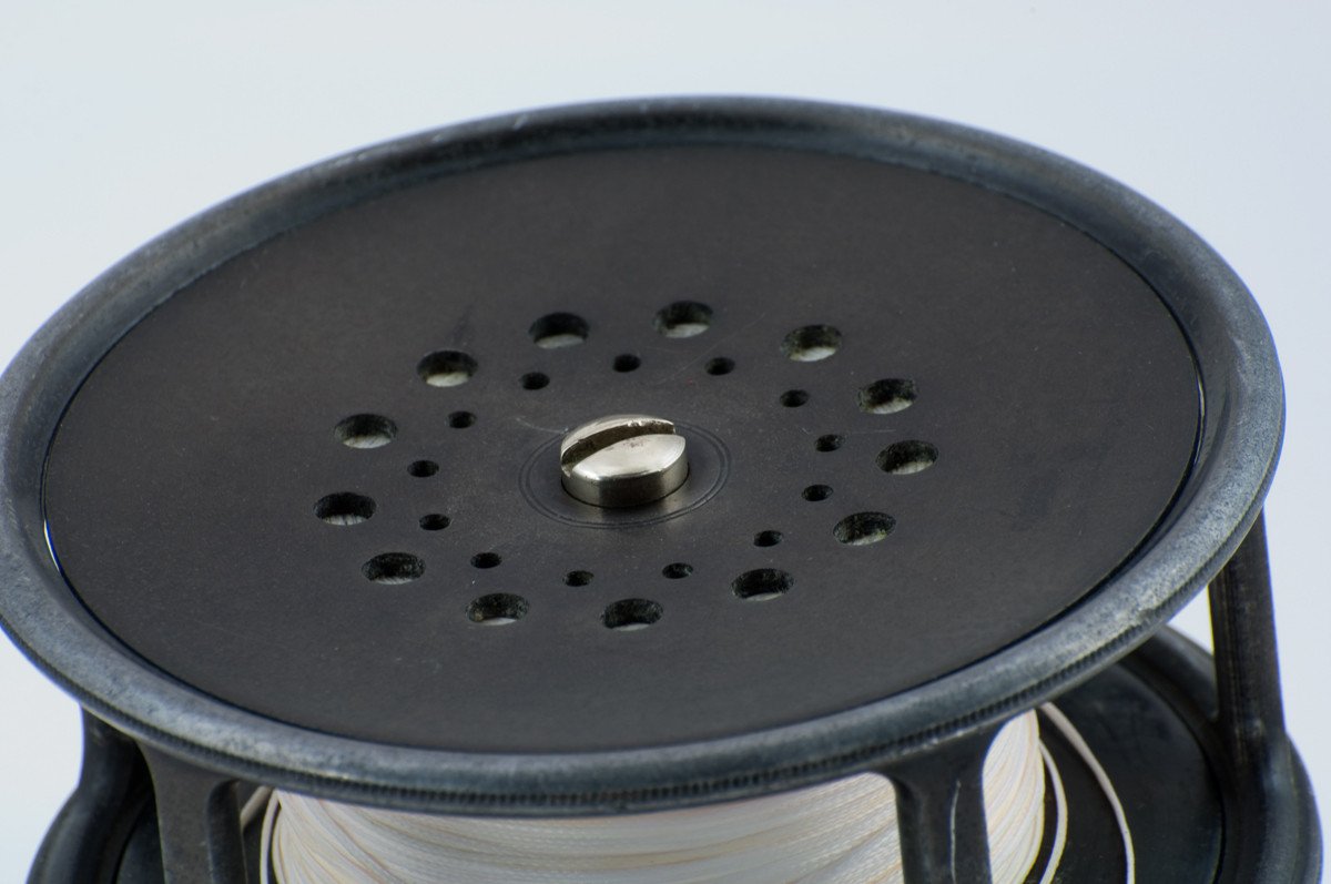 Hardy Perfect 4" Dup MKII check fly reel - white handle