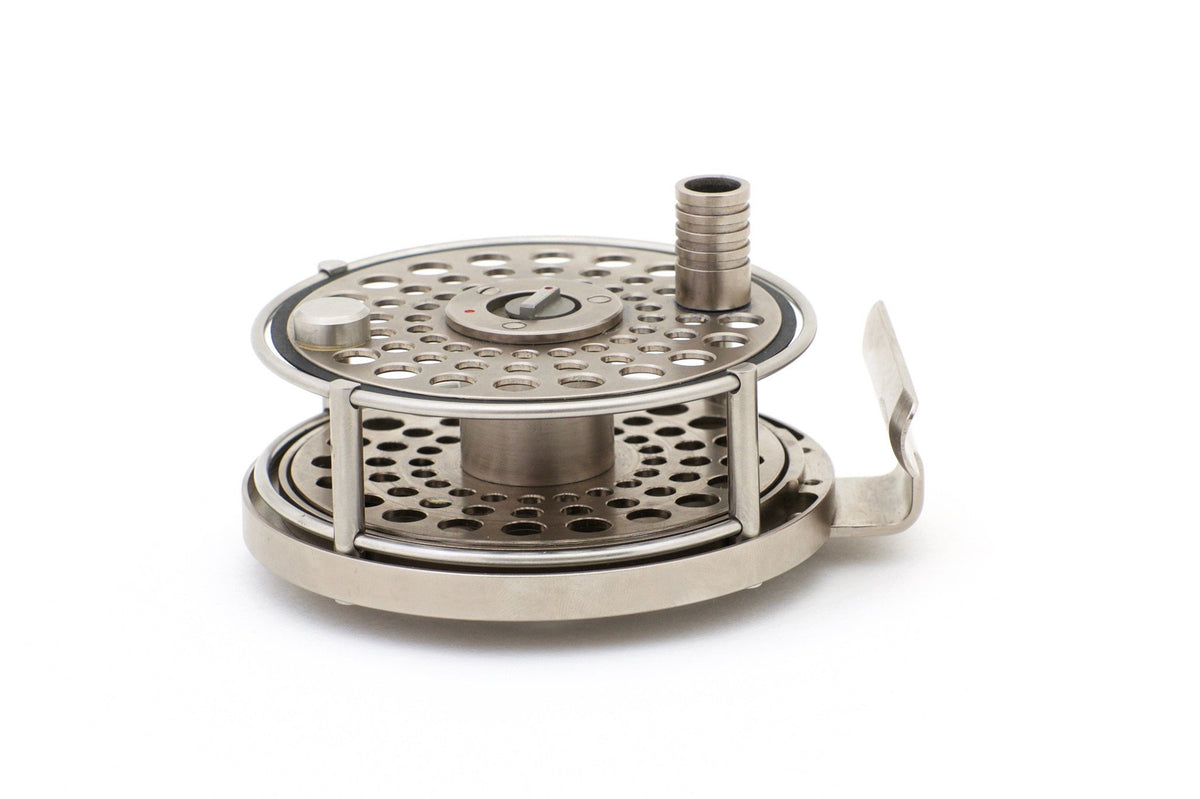 Ari 't Hart S1 Fly Reel and Spare Spool - Nickel Plated