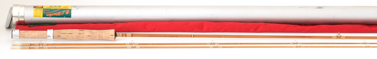 R.L. Winston Leetle Feller Bamboo Rod 7' 2/2 #3 - rod sections with guides and wraps