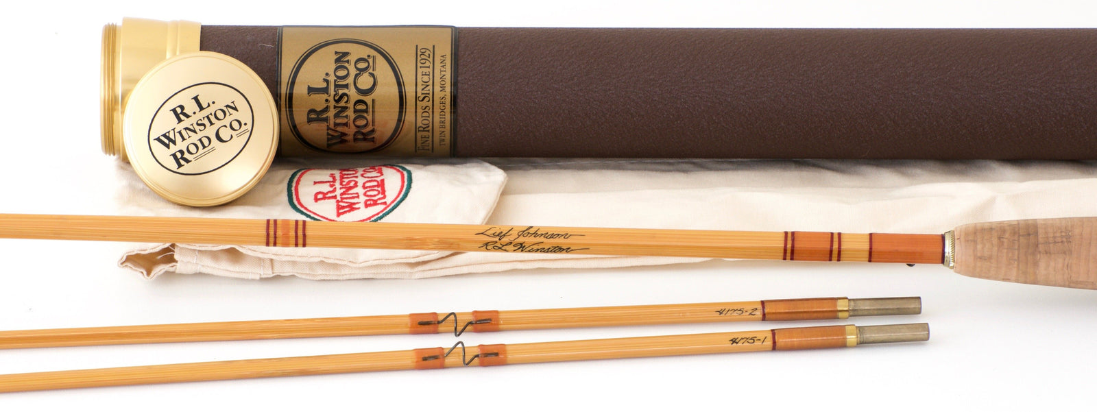 R.L. Winston Bamboo Rod 8'6" 2/2 #6 - handle grip and reel seat detail