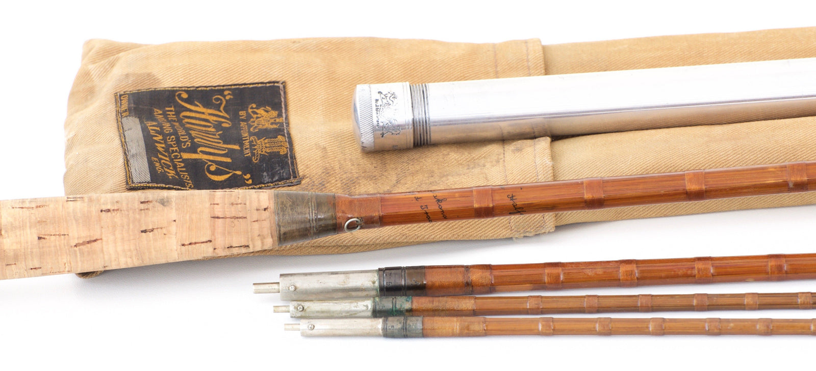 Hardy Bros. "The Halford Rod" 10' 3/2 Bamboo Fly Rod - handle grip detail