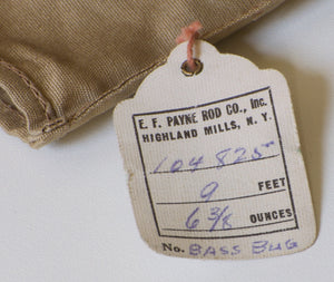 Payne Bass Bug Model 9' Bamboo Rod