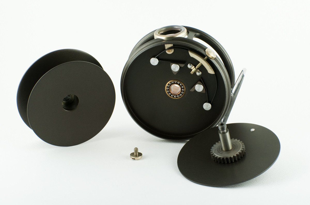 Hardy Perfect 3 3/8" fly reel and spare spool - LHW 