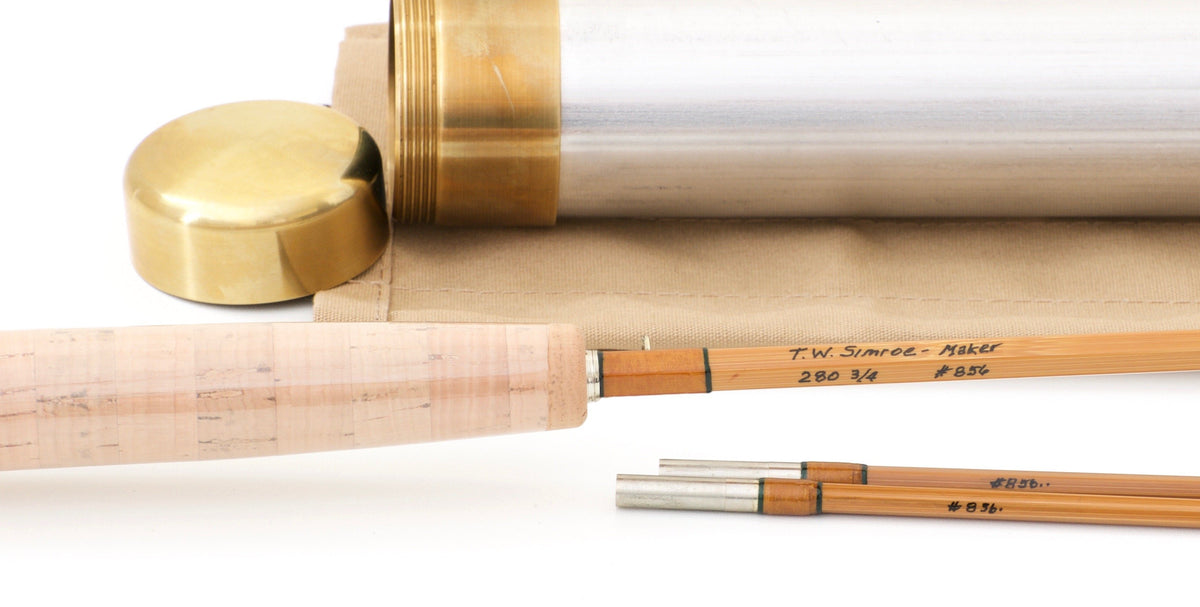 Simroe, Ted -- 8' 2/2 3-4wt Bamboo Rod (New!) - handle grip and reel seat detail
