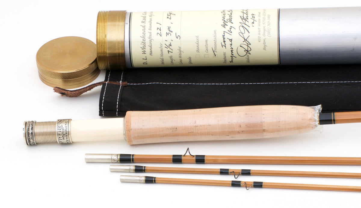 Whitehead, Daryll -- Presentation Grade 7'6 3/2 5wt Bamboo Rod 