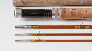 Phillipson Pacemaker Bamboo Rod 8'6 3/2 6wt - rod sections with guides and wraps