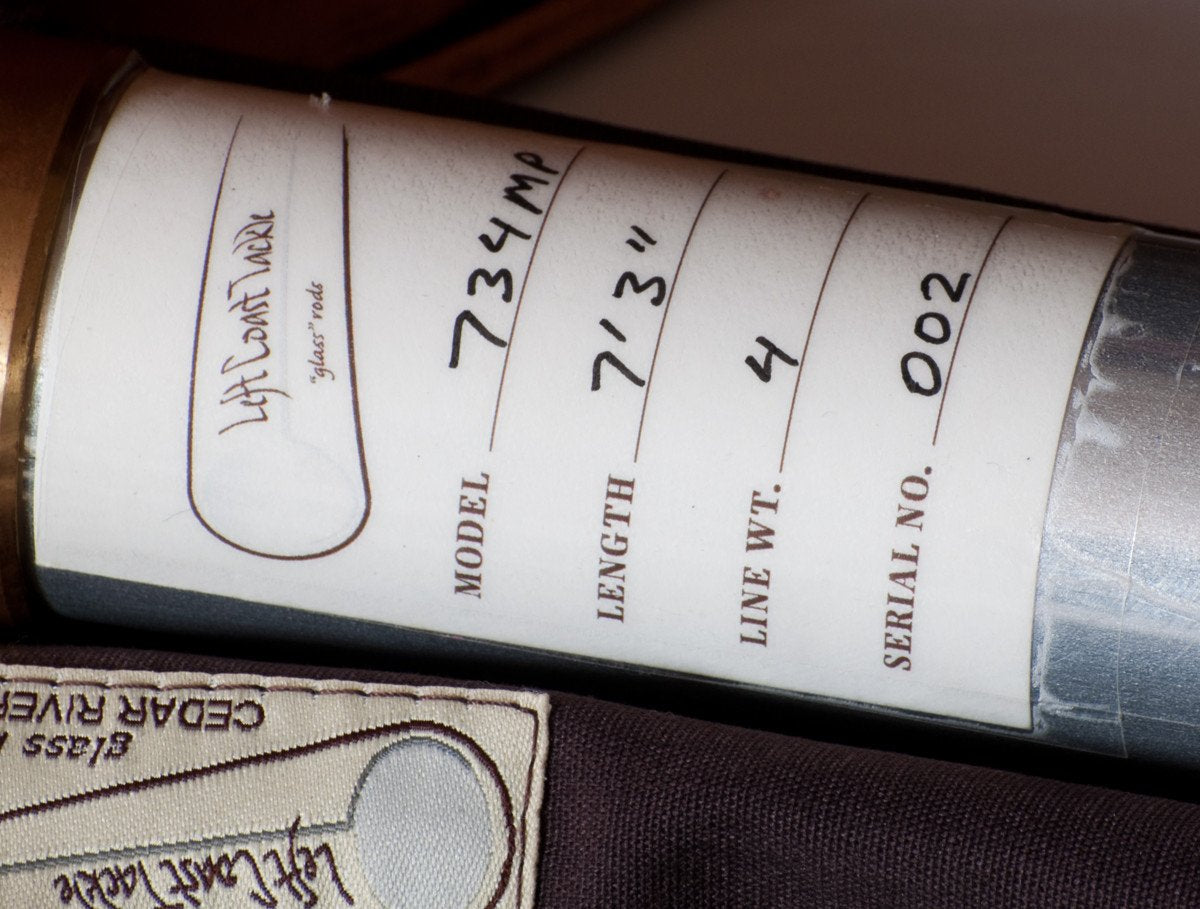 Left Coast Tackle Fiberglass rod 7'3 3/1 4wt 