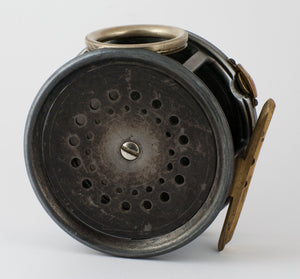 Hardy Perfect 4 1/4" Eunuch - 1912 check fly reel w/ rotating line guide 