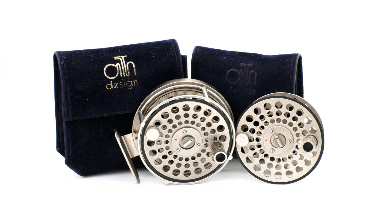 Ari 't Hart S1 Fly Reel and Spare Spool - Nickel Plated
