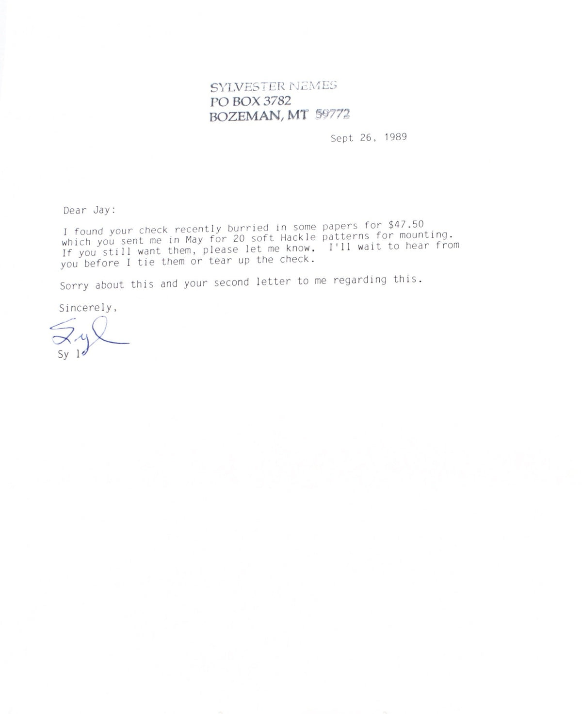 Nemes, Sylvester - Fly Collection 