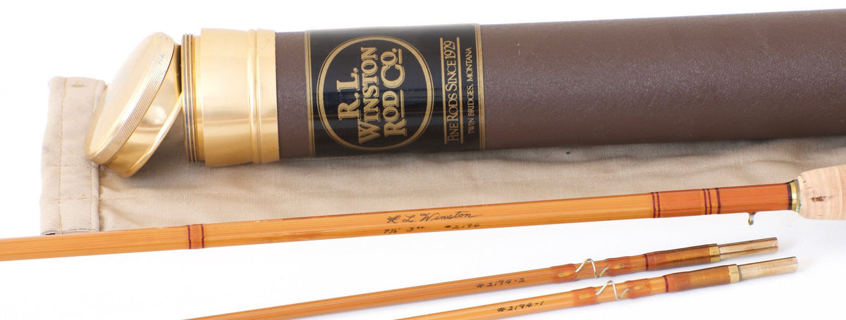R.L. Winston Bamboo Fly Rod Morgan/Brackett 7'6" 2/2 3 oz. - handle grip and reel seat detail
