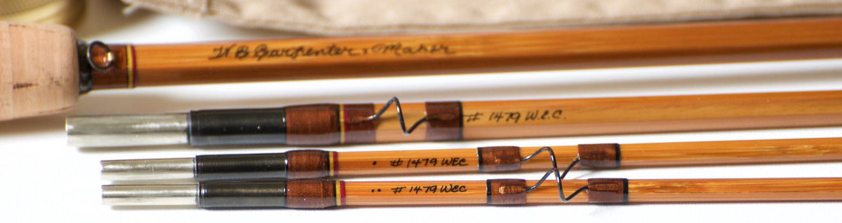 Walt Carpenter Browntone 7'9 3/2 4-5wt Bamboo Rod 
