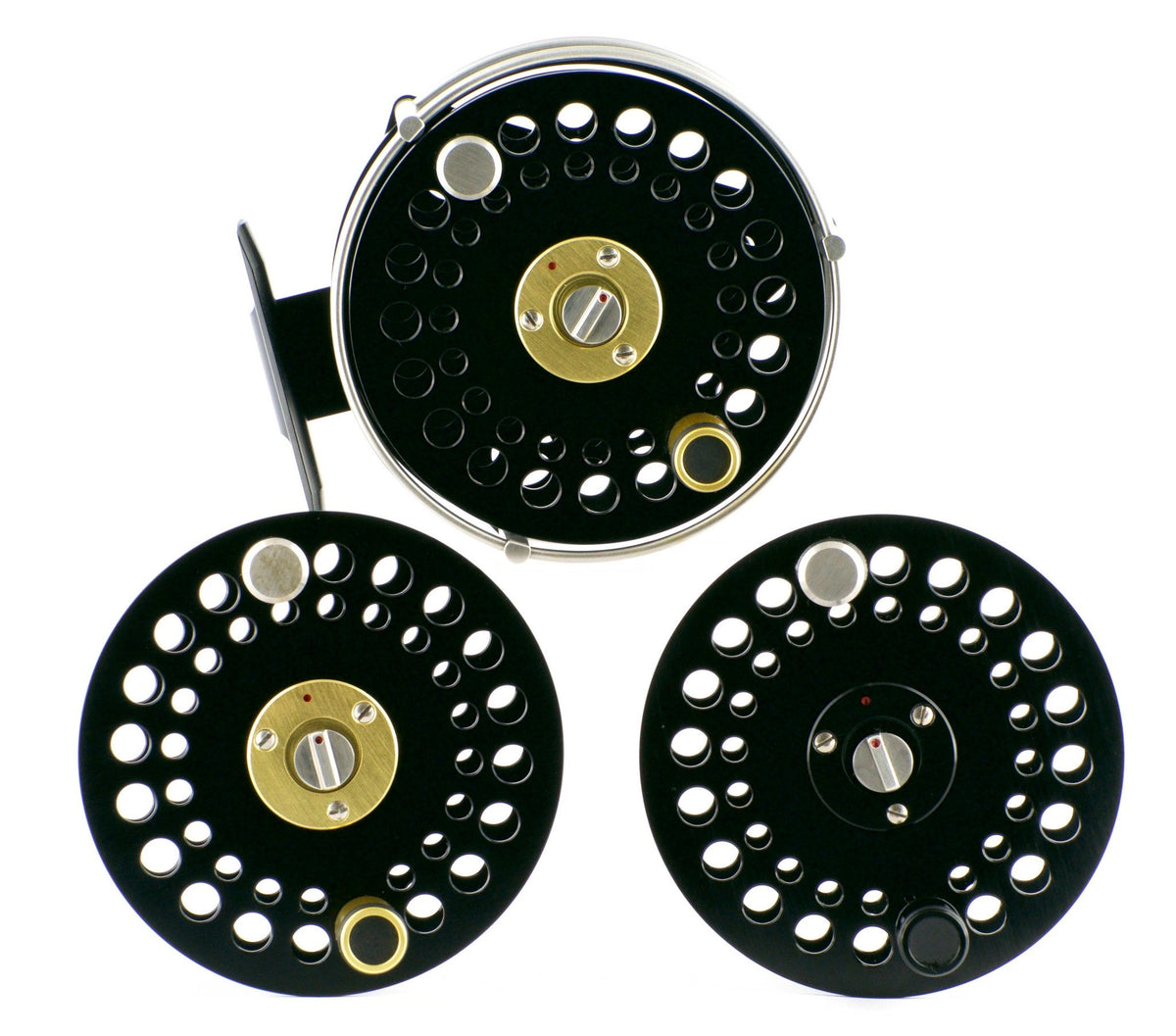Ari 't Hart F4 Deschutes fly reel and two spare spools