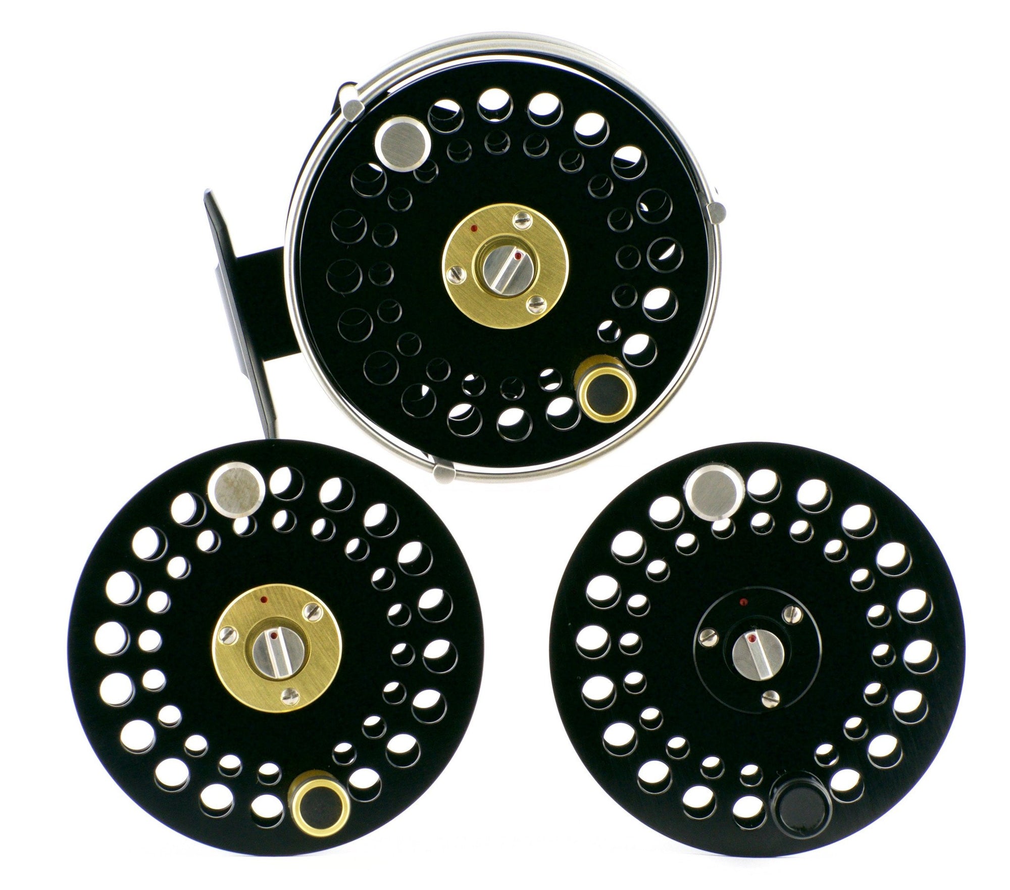 Ari 't Hart F4 Deschutes fly reel and two spare spools