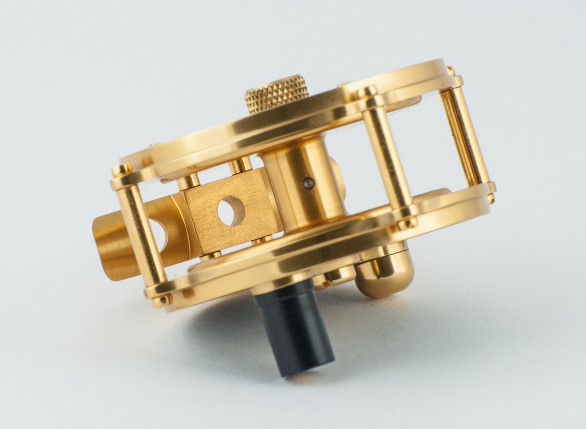 Peerless Model 7M raised pillar fly reel - GOLD finish!