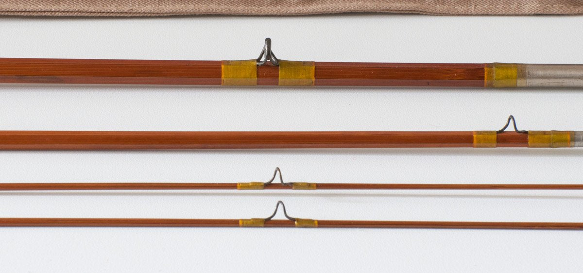 Phillipson Pacemaker Bamboo Rod 8'6 3/2 6wt - guides and thread wrapping