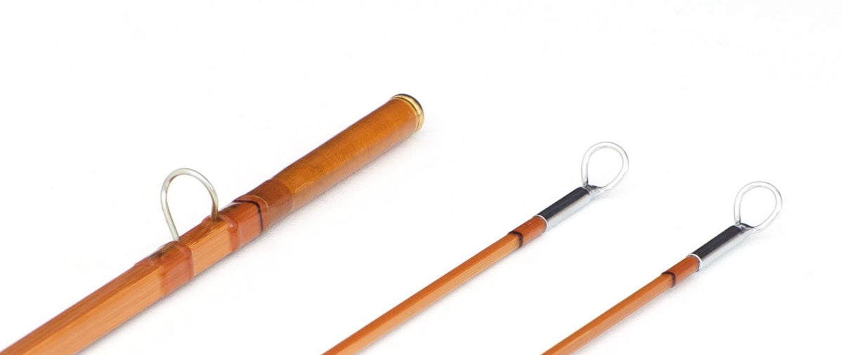 R.L. Winston Quad Bamboo Rod 7'9" 2/2 #5 - rod sections with guides and wraps
