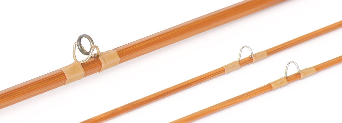 R.L. Winston Leetle Feller Bamboo Rod 7' 2/2 #3 - rod sections with guides and wraps