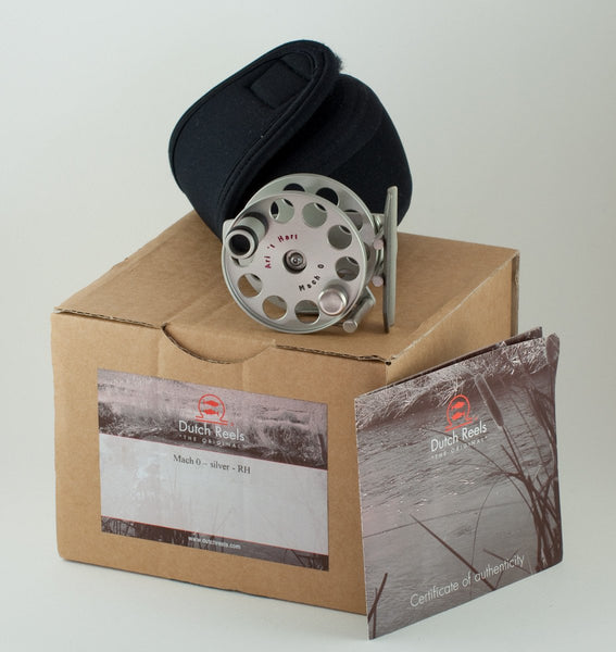 Ari 't Hart Mach 0 silver fly reel - mint - Spinoza Rod Company