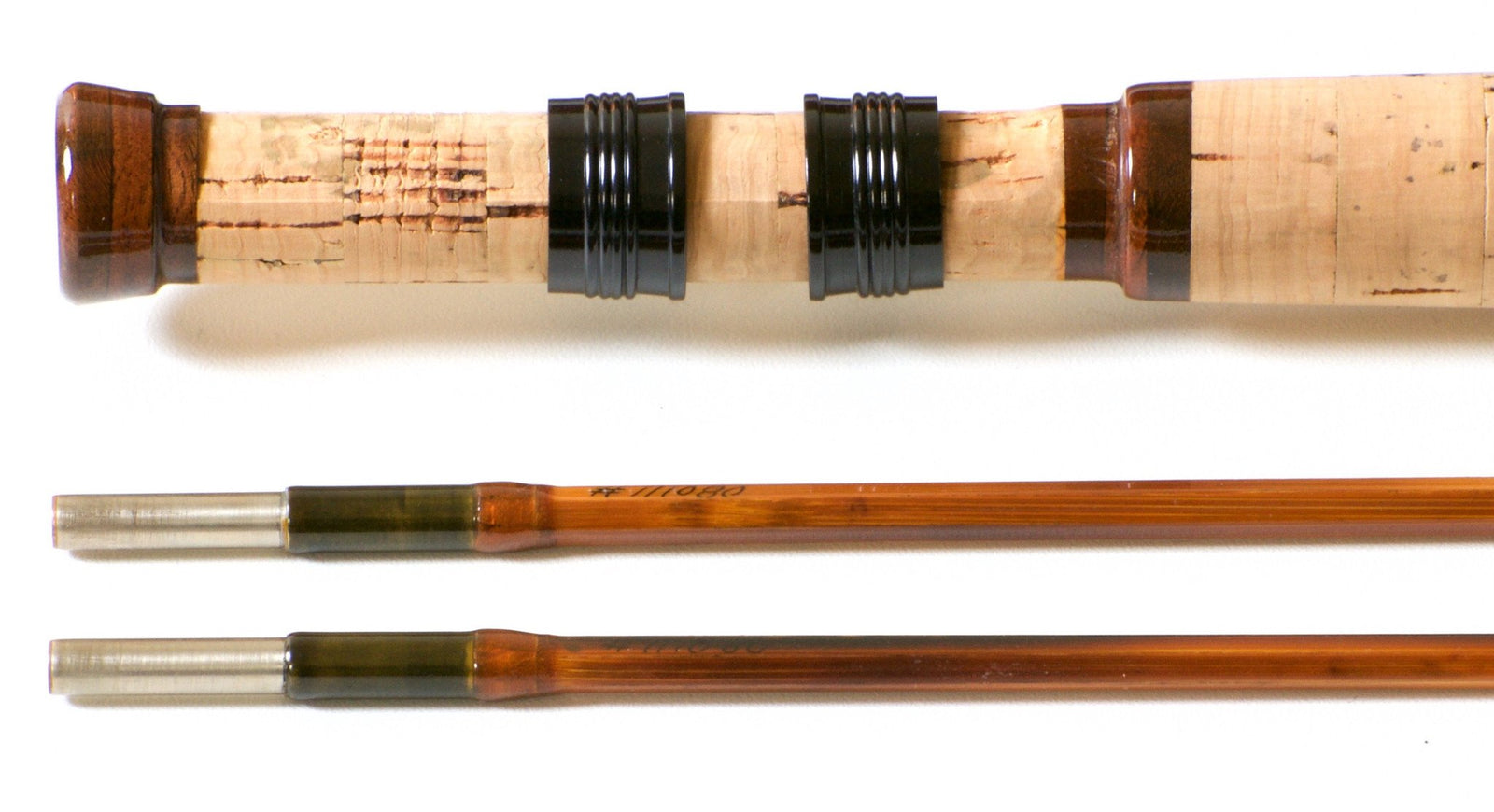 Bob Summers Model 735 Bamboo Rod 7'3" 2/2 #4/5 - handle grip and reel seat detail