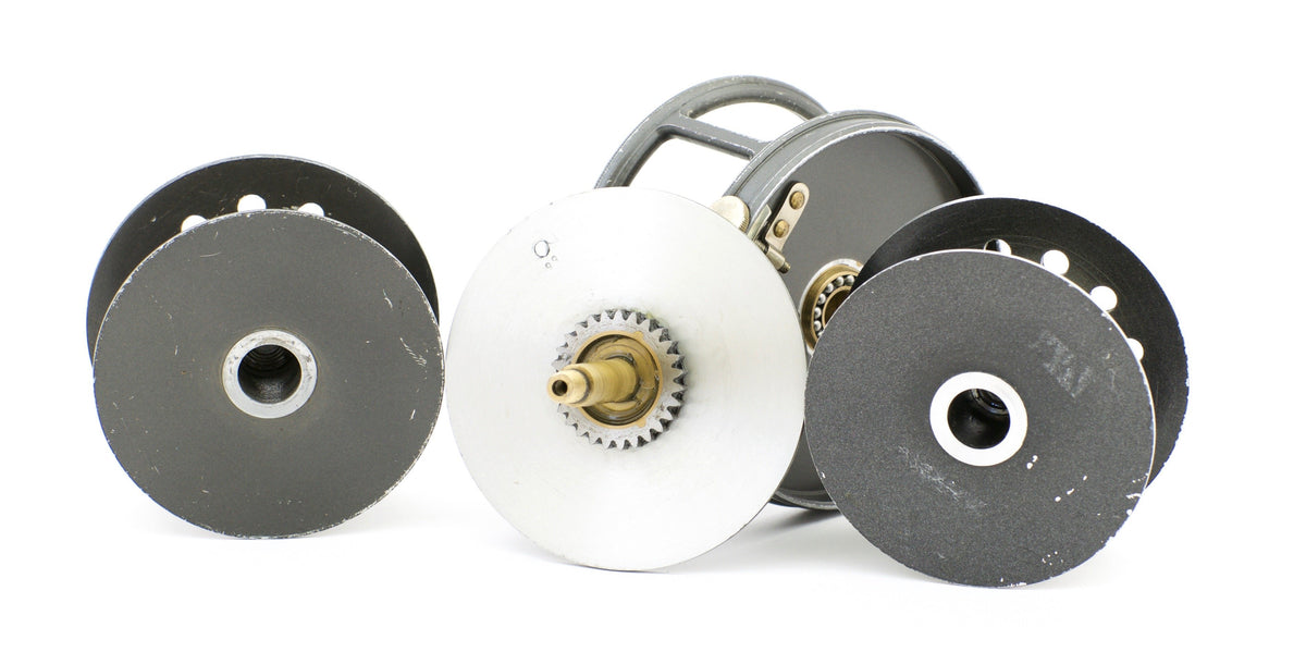 Hardy Perfect 3 3/4" Wide Drum Fly Reel and Spare Spool 