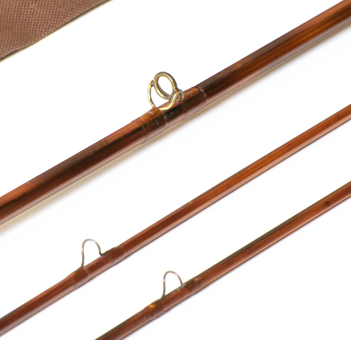 Bob Summers Model 735 Bamboo Rod 7'3" 2/2 #4/5 - ferrules and tip tops detail