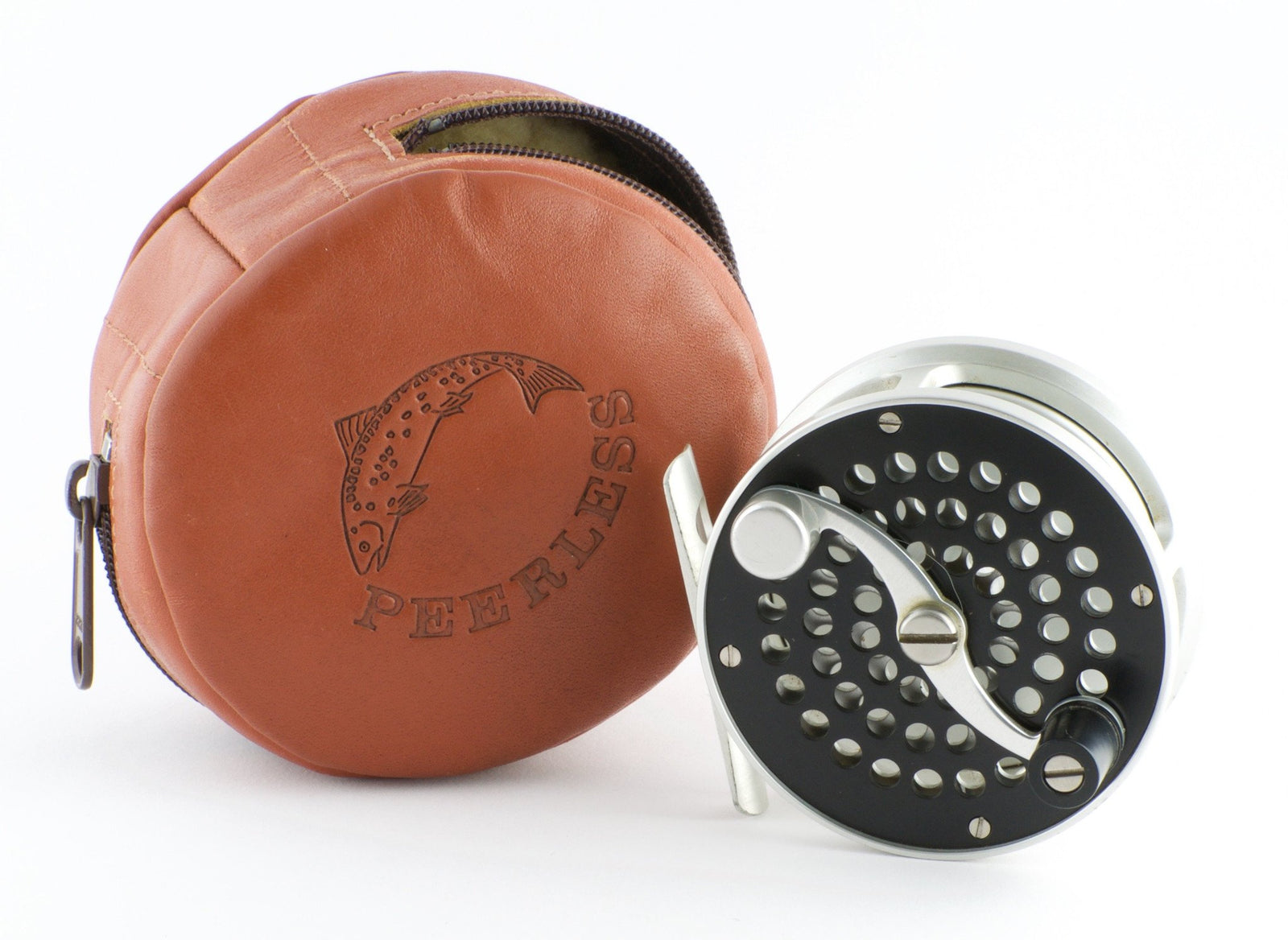 Peerless Model 1 1/2 fly reel and spare spool