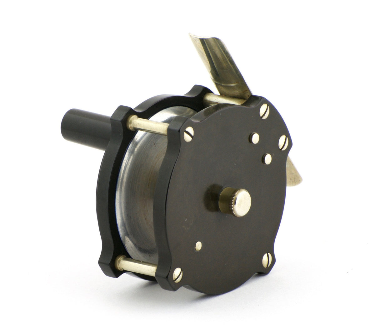 William Mills & Son Original "Fairy" Raised Pillar / Hard Rubber Fly Reel 