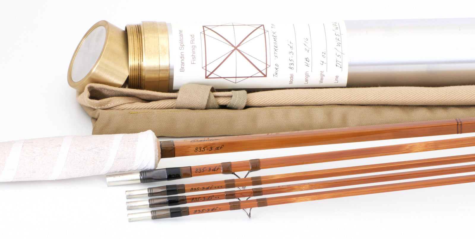 Brandin, Per - Model 835-3 DF Hollowbuilt Bamboo Rod 