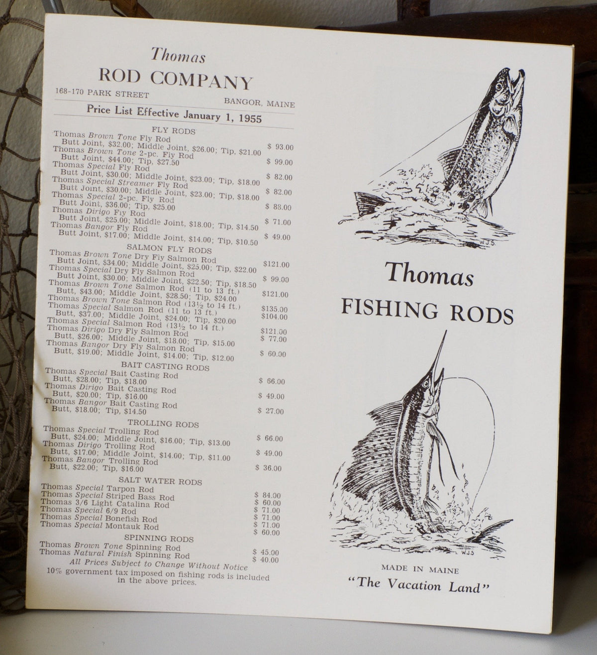 Thomas, FE - 1955 Rod Catalog