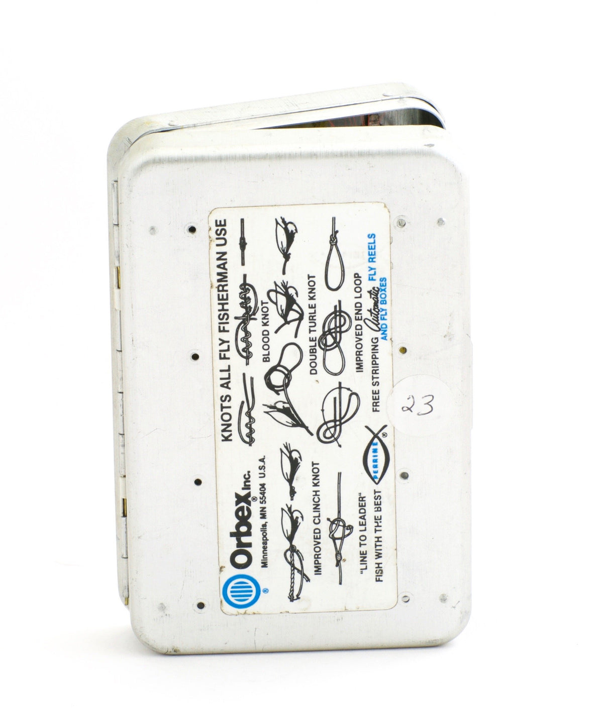 Perrine #95 Fly Box w/ Vintage Salmon Flies 