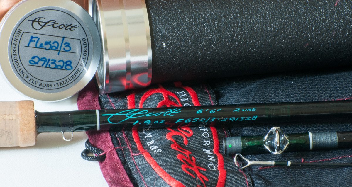 Scott Fiberglass Fly Rod - Black Model F652-3